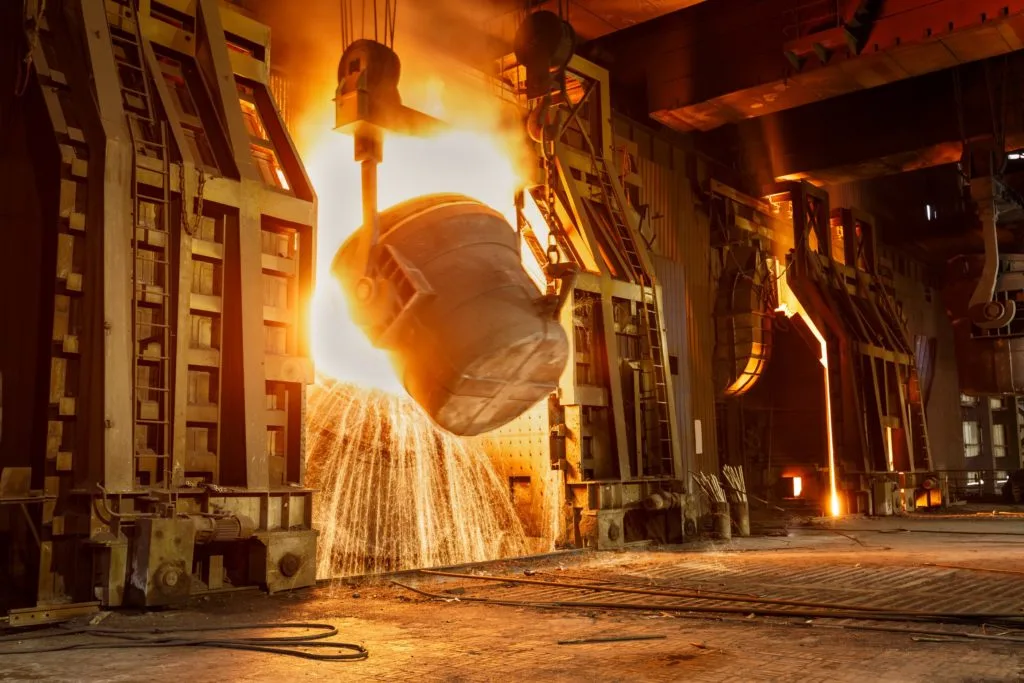 Industrial smelting and refining